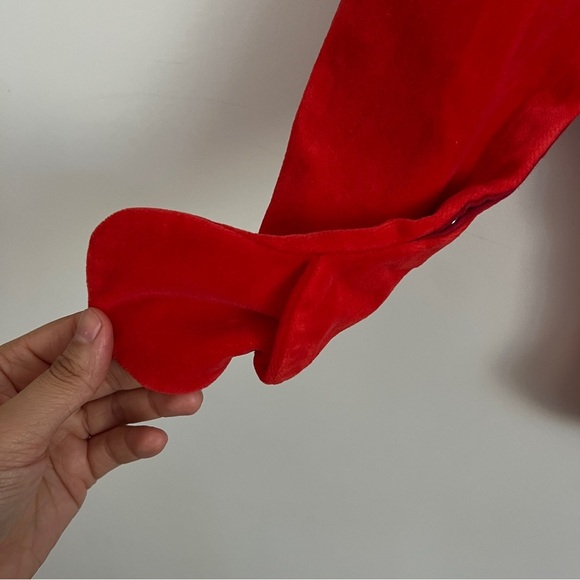 Vintage Petit Jardin By Mashtex Red and White Long Sleeve One Piece-Size Medium - Picture 2 of 10